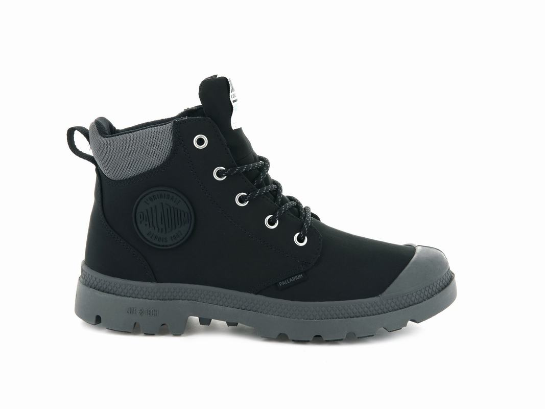 Palladium Pampa Lite + Cuff Wp Damen Stiefel Wasserdicht Schwarz ||615749-AMP||